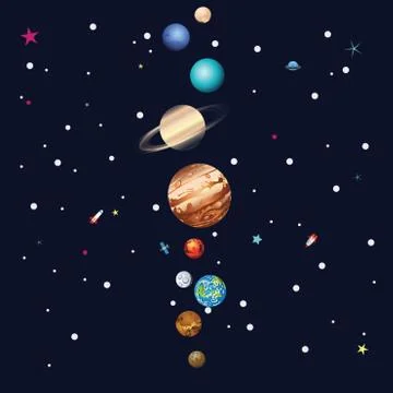 Parade of Planets Illustrazione stock