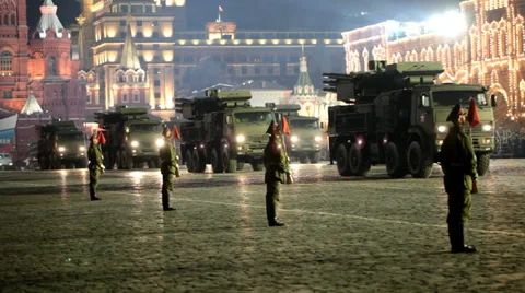 Parade on Red Square 스톡 동영상 29646019
