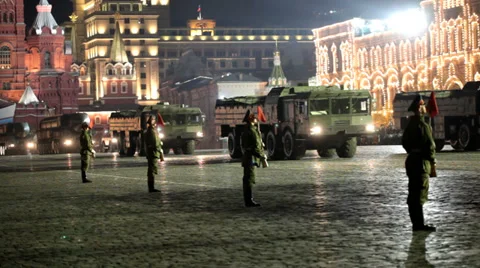 Parade on Red Square 스톡 동영상 29646057