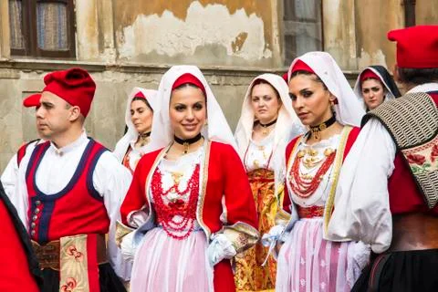 Parade of Sant'Efisio Stock Photos
