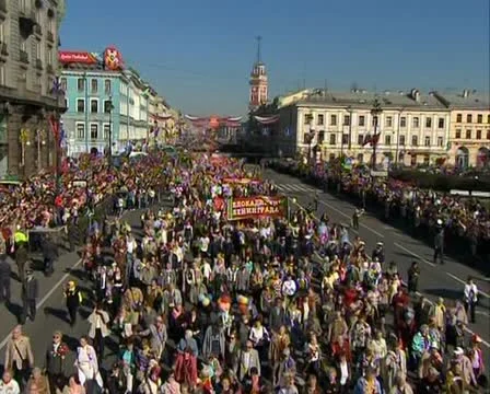 Parade on victory Day Video stock 20462994
