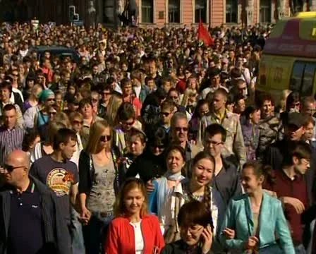 Parade on victory Day Stock Footage 20463003