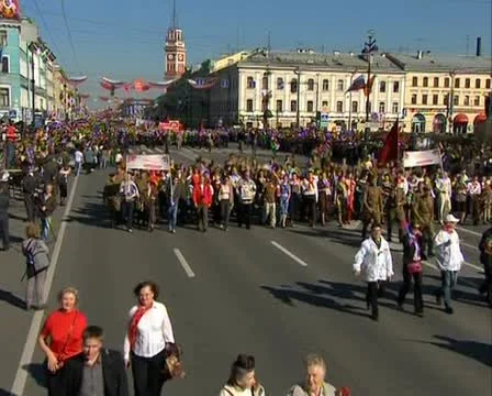 Parade on victory Day Video stock 20463045