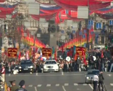 Parade on victory Day Video stock 20463054