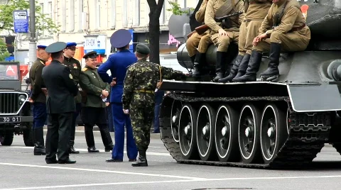 Parade of victory Vídeos de archivo 714145