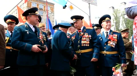 Parade of victory Vídeos de archivo 714269