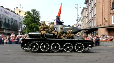 Parade of victory Stock Footage 714807