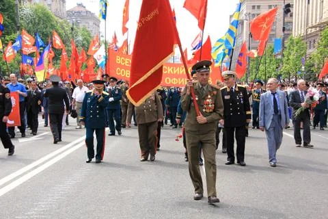 Parade of victory Stock Photos