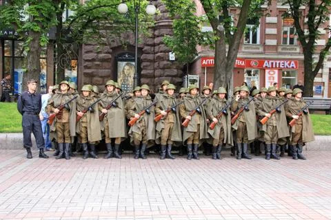 Parade of victory 스톡 사진