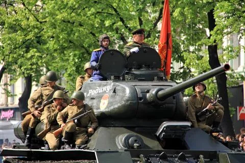 Parade of victory Foto stock