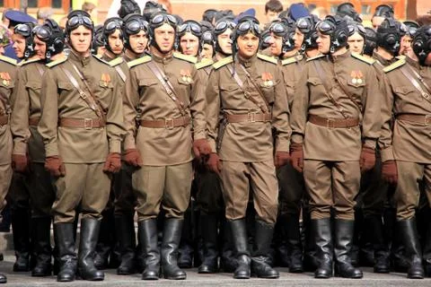 Parade of victory Stock Photos