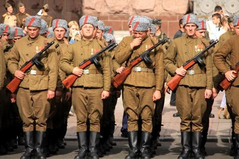 Parade of victory Stock Photos