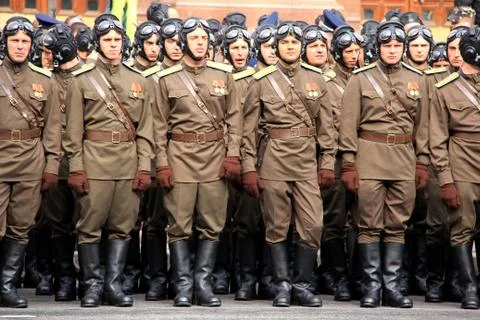 Parade of victory Stock Photos