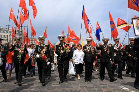 Parade of victory Stock Photos