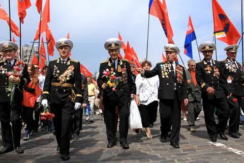 Parade of victory Stock Photos