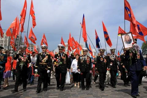 Parade of victory Foto stock