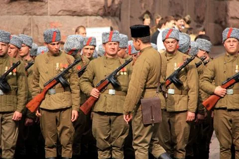 Parade of victory Foto stock
