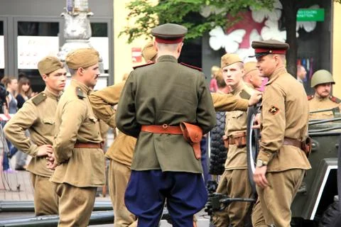 Parade of victory Stock Photos