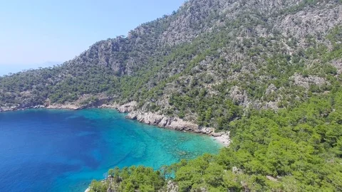 Paradie Turquoise Beach  Stock Footage 72085712