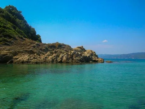 The paradies of the Greace Beaches Stock Photos