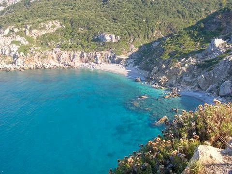 The paradies of the Greace Beaches Foto stock