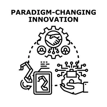 Paradigm changing innovation with collaborative technology development イラスト素材