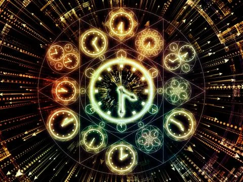 Paradigm of Chronology Stock Illustration