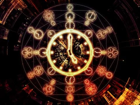 Paradigm of Chronology Illustrazione stock
