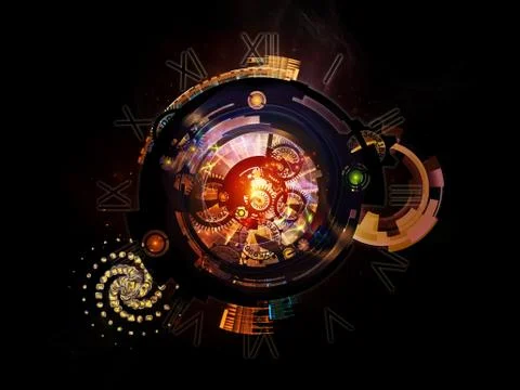 Paradigm of Clockwork Illustrazione stock