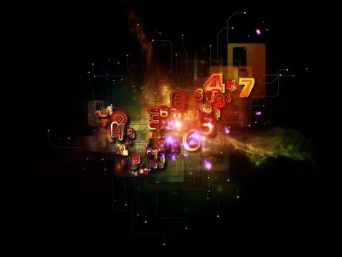 Paradigm of Cloud Technology Illustrazione stock