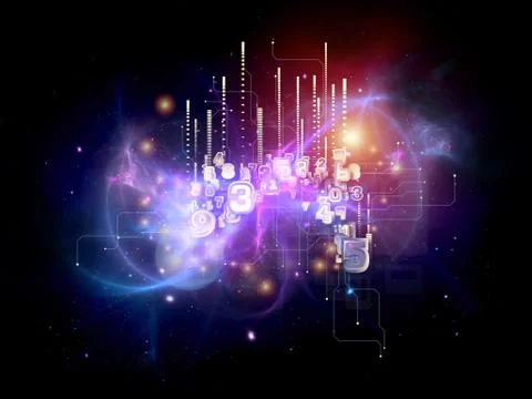 Paradigm of Cloud Technology Illustrazione stock