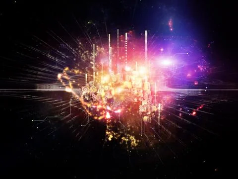 Paradigm of Cloud Technology Stock Illustration