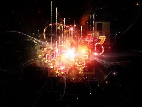 Paradigm of Cloud Technology Illustrazione stock