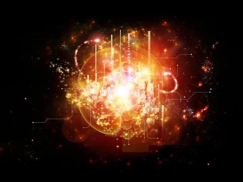 Paradigm of Cloud Technology Stock Illustration