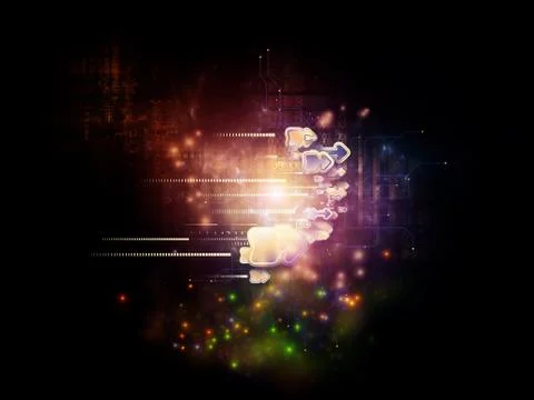 Paradigm of Cloud Technology Stock Illustration