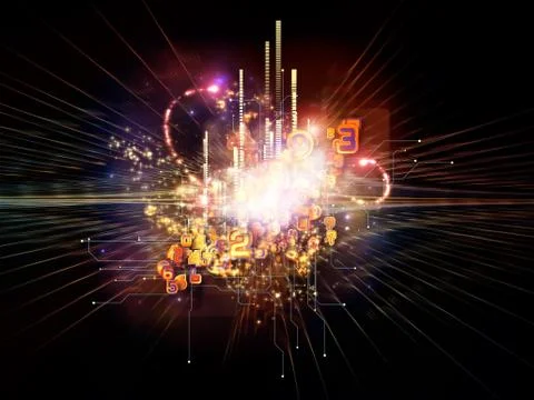 Paradigm of Cloud Technology Stock Illustration