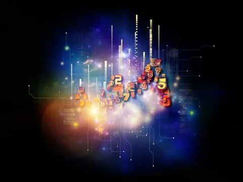 Paradigm of Cloud Technology Illustrazione stock