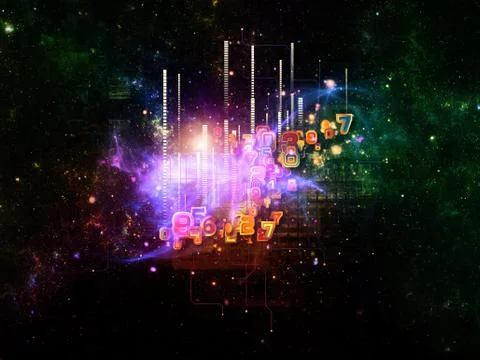 Paradigm of Cloud Technology 스톡 일러스트