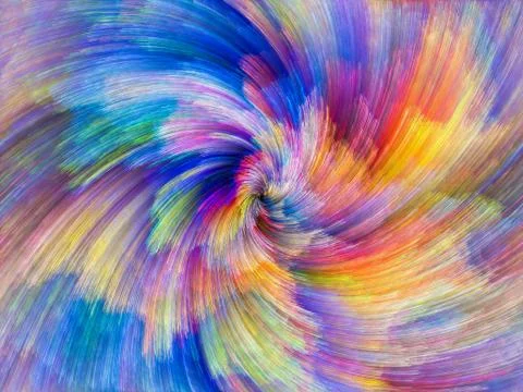 Paradigm of Color Motion Illustrazione stock