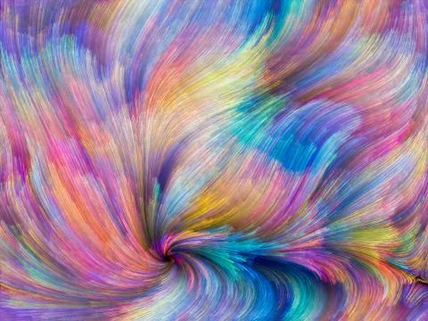 Paradigm of Color Motion Illustrazione stock