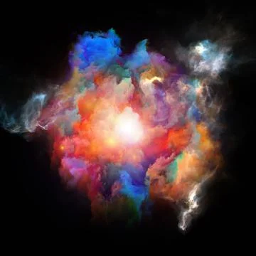 Paradigm of Color Space Illustrazione stock