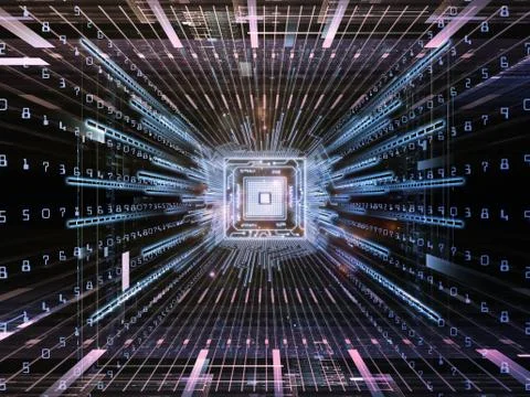 Paradigm of Computer Illustrazione stock