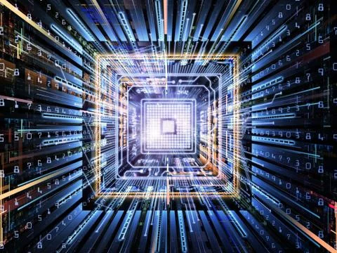 Paradigm of Computer 스톡 일러스트