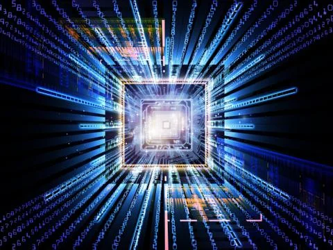 Paradigm of Computer Illustrazione stock