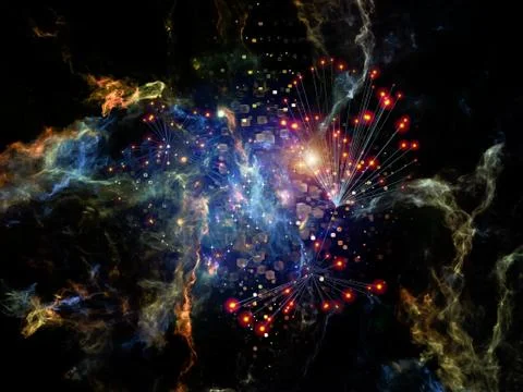 Paradigm of Data Cloud Stock Illustration