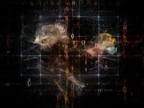 Paradigm of Data Cloud Stock Illustration