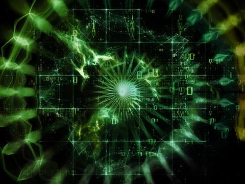 Paradigm of Data Cloud Stock Illustration