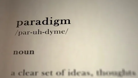 Paradigm Definition Stock Footage 76194450