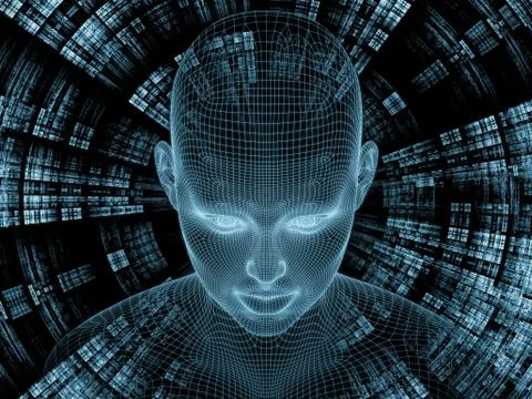 Paradigm of Digital Identity Stock Illustration