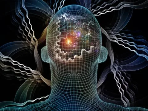 Paradigm of Digital Identity Stock Illustration